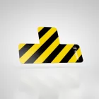 Znak podłogowy, naklejka - oznacznik do pól odkładczych - kształt `T`